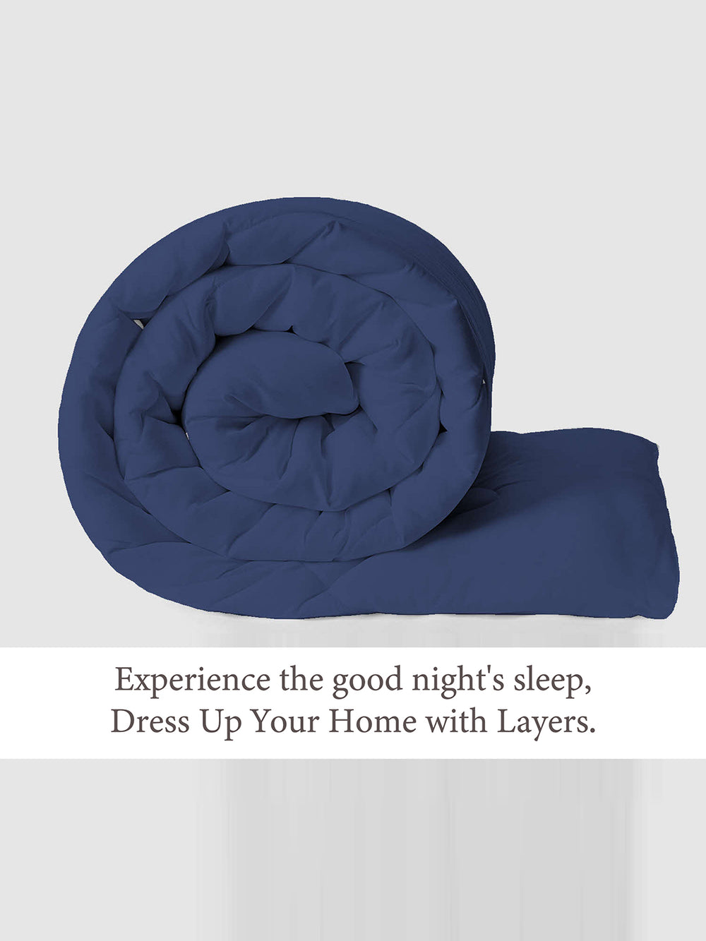 Savona 120 GSM Navy Single Reversible Comforter - Pack of 1