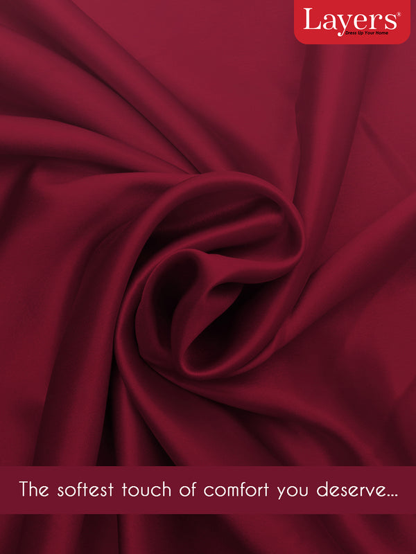 Micro Silky Satin 85 GSM Purple Pillow Covers - Pack of 2