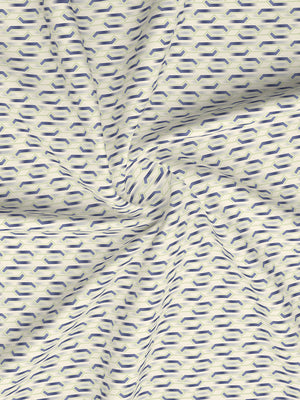Lumina Floret 100% Cotton 144 TC Grey Geometrical 1 Double Size Bedsheet with 2 Pillow Covers