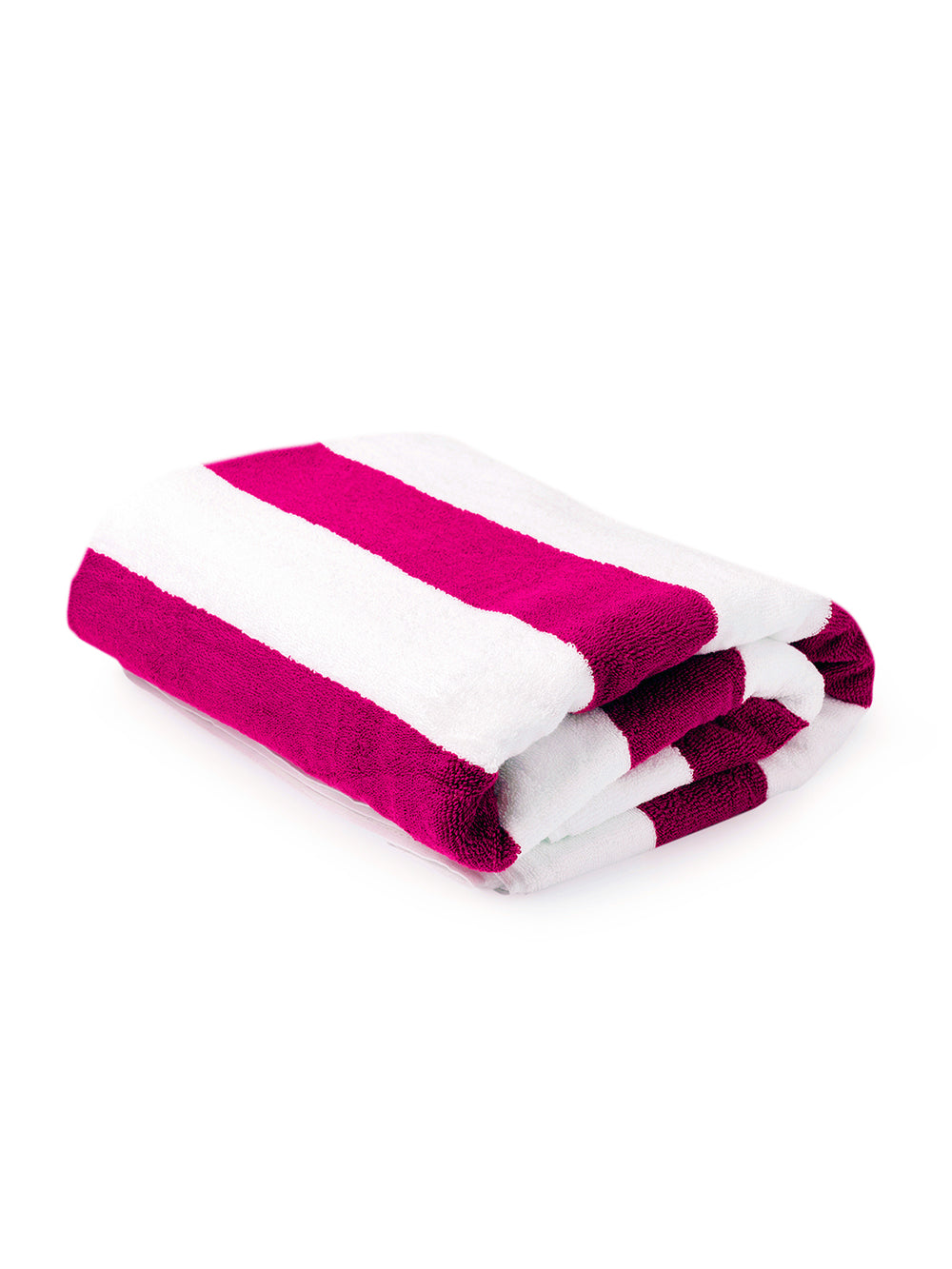 Miami (Cabana Stripe) 550 GSM 100% Cotton Pink White Extra Large Towel - Pack of 1