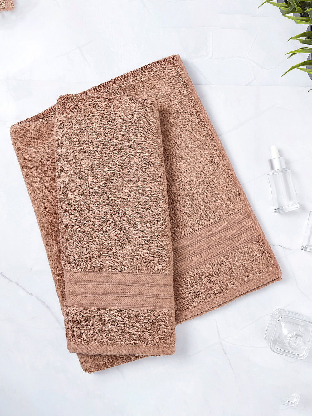 Be Bold 450 GSM 100% Cotton Brown Large Towel - Pack of 1