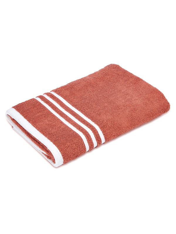 Tuscany 100% Cotton 380 GSM Brown Solid Bath Towel - Pack of 1